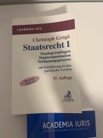 Staatsrecht I  Christoph Gröpl 15. Auflage Nordrhein-Westfalen - Baesweiler Vorschau