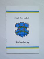 Broschüre Stadtordnung Stadt AUE (Sachs.) von 1991 Sachsen - Aue Vorschau