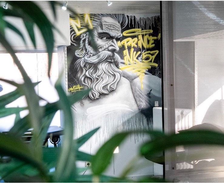 Graffiti sprayer Künstler wandgestaltung Fassade Werbung gestaltu in Duisburg