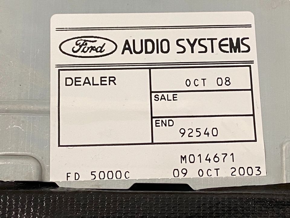 Autoradio-Kassette Ford FD 5000C Ford Mondeo in Niederkassel