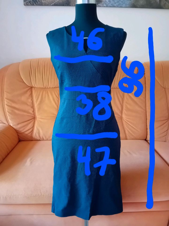 Kleid Sommerkleid Orsay Blau Weiß gepunktet 38 M  dehnbar in Itzehoe