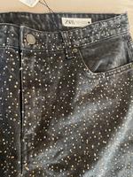 Wide Leg Jeans mit strass steinen zara Baden-Württemberg - Oberndorf am Neckar Vorschau