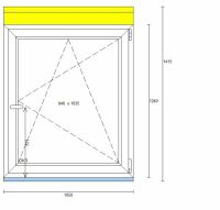 Fenster VEKA 70 Profil Weiß 1050 x 1240 mm Roto Beschlag Niedersachsen - Diepenau Vorschau