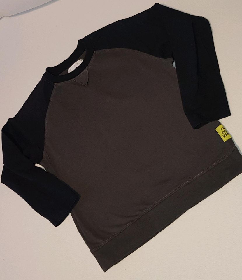 ⭐Zara langarm Raglan Shirt Gr. 134 Schwarz- dunkelgrau⭐ in Duisburg