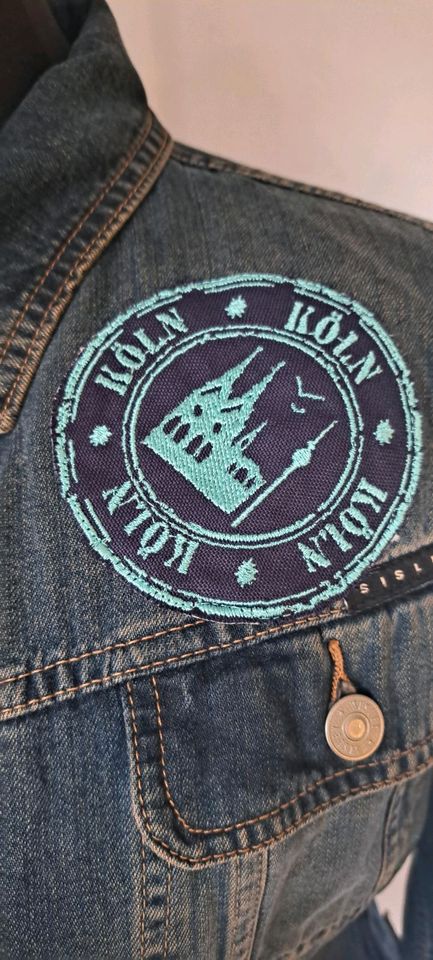 4711 Jeansjacke, upcycling, Köln, Damen, individuell, Geschenk in Prüm