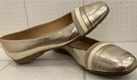 Geox Ballerina Gr.40 NEU Leder Annytah gold / cream Hessen - Fulda Vorschau