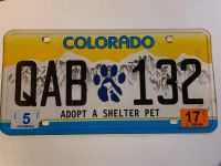 Nummernschild USA Colorado Adopt a Shelter Pet Kr. München - Unterschleißheim Vorschau