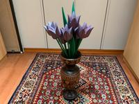 Vase mit Blumen .Alles aus Holz .Sehr schöne und gute Arbeit . Burglesum - Burg-Grambke Vorschau