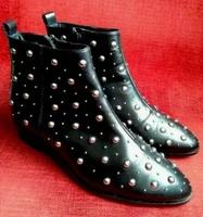 Bronx Damen Stiefeletten Ankleboots, schwarz mit Nieten, Gr. 38 Hannover - Mitte Vorschau