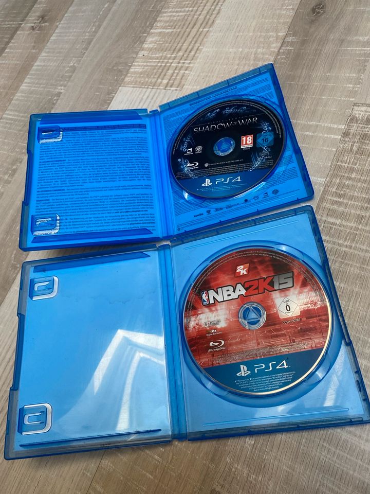 Mittelerde Schatten des kriegers + NBA 2K 15 PlayStation 4 in Gerolsheim