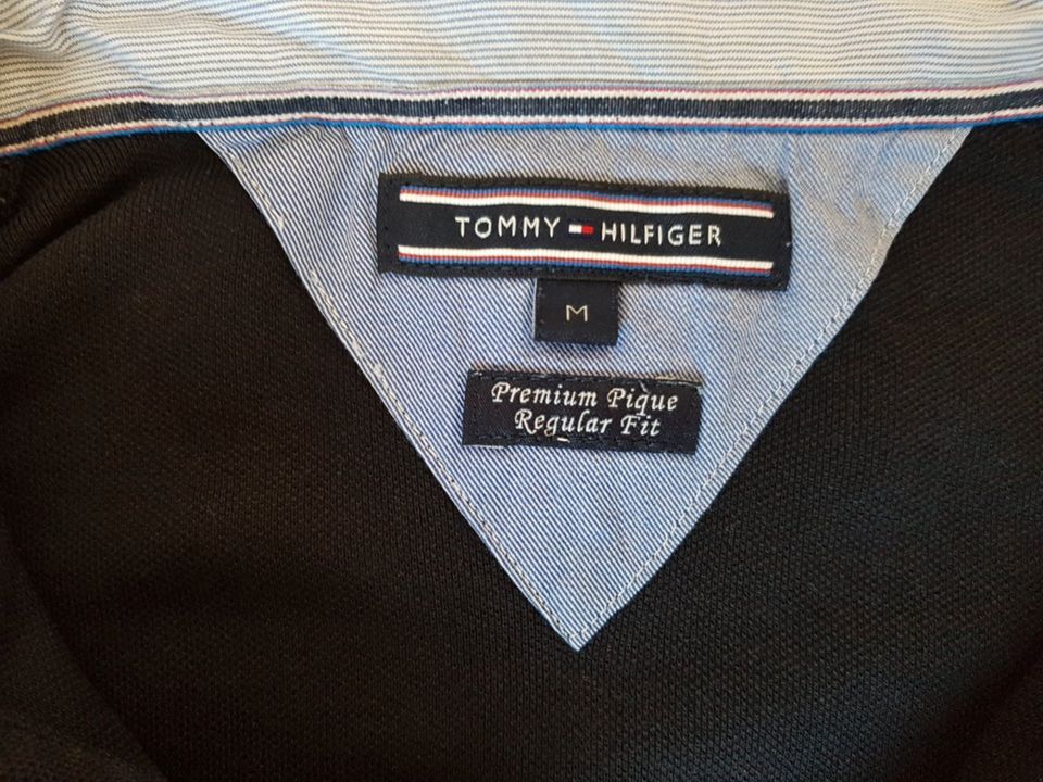 Polo von Tommy Hilfiger Gr. M Regular Fit Schwarz in Düsseldorf