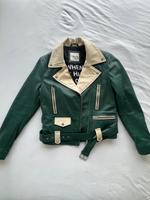 Lederjacke each x other paris in dunkelgrün Hessen - Amöneburg Vorschau