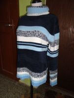 Rollkragen-Pullover, blau gestreift ,Gr.38/40 / M Sachsen - Bischofswerda Vorschau