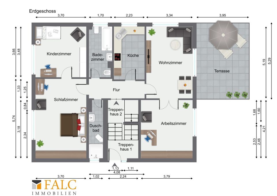 Eigennutz und Kapitalanlage in Kombination - FALC Immobilien Rodgau in Rodgau