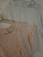 Pimkie Oberteil Bluse Spitze Rose weiß Berlin - Neukölln Vorschau