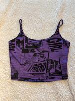 Shein lila Crop Top mit Muster und verstellbaren Trägern Größe XS Hessen - Eschborn Vorschau