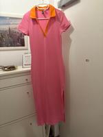 H&M Stretch Kleid Maxikleid pink orange Kragen kurzarm Gr. M NEU Hessen - Glauburg Vorschau