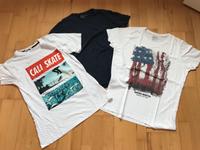 T-Shirt weiß blau Jungen Gr. 158 164 XS h&m Bayern - Pförring Vorschau