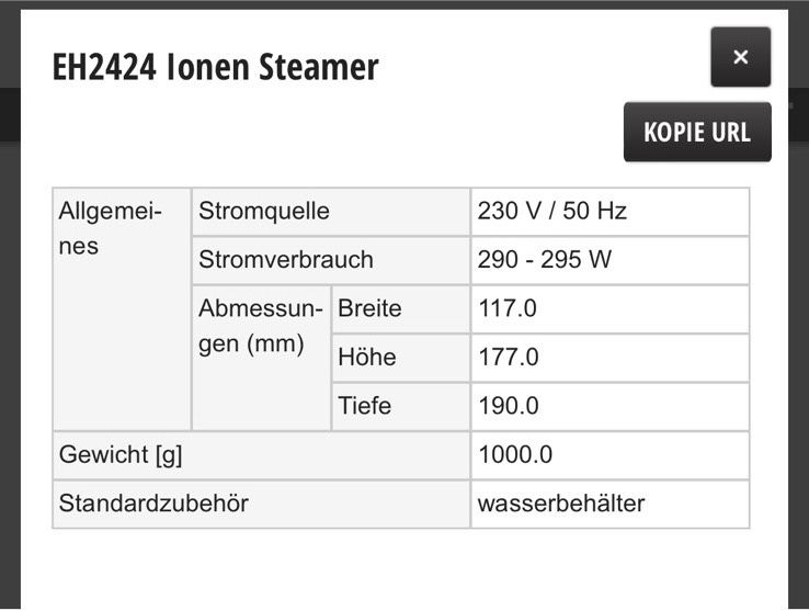 Panasonic Facial Ionen Steamer EH-2424 Gesichtssauna in Remseck am Neckar