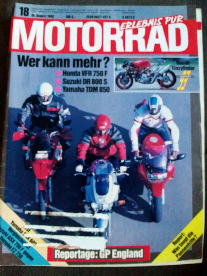 Motorrad Yamaha TDM 850 SRX 600 FZ 750 Ducati 502 SoS in Fischach