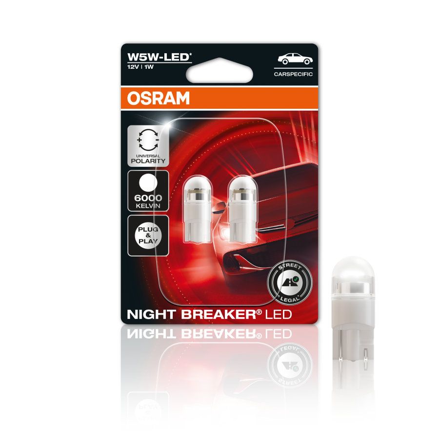 Osram W5W LED Standlicht,Nightbreaker T10 Leuchtmittel,Birne Weiß in Bad Schwartau