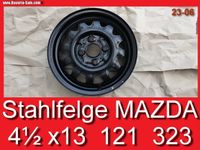 ❌ Stahlfelge Mazda 4,5 x 13 LK 4 x 100 Felge 121 DB 323 BG Bayern - Bernhardswald Vorschau