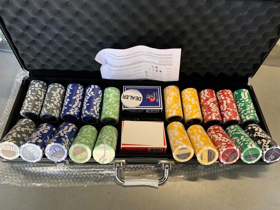 Pokerkoffer Pokerset Pokerchips keramik Clay kaufen in Duisburg