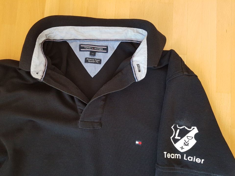 Polo von Tommy Hilfiger Gr. M Regular Fit Schwarz in Düsseldorf