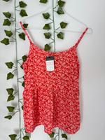 Neues rotes Trägertop Blümchenmuster 2XS Sommeroberteil Camisole Nordrhein-Westfalen - Bergneustadt Vorschau