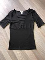 H&M Damen Shirt 3/4 Ärmel Ripp Dekolleté Ausschnitt Bänder Gr.S Niedersachsen - Sachsenhagen Vorschau