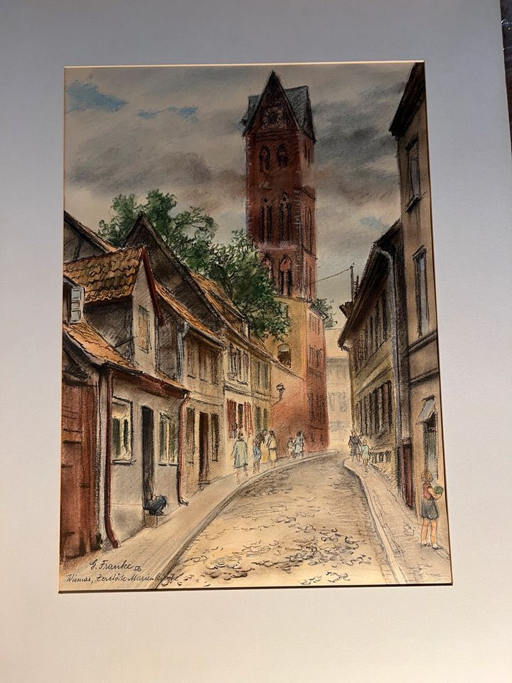 Gerhard Franke Aquarell Pastell Stadtansichten Zeichnungen Kunst in Berlin