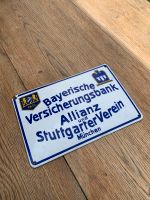 Emailschild / Emaille Schild Reklame Vorkriegszeit Allianz Bayern - Altenkunstadt Vorschau