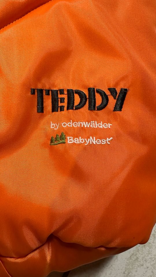 Odenwälder Teddy BabyNest Fußsack  80 cm Orange in Dettenhausen