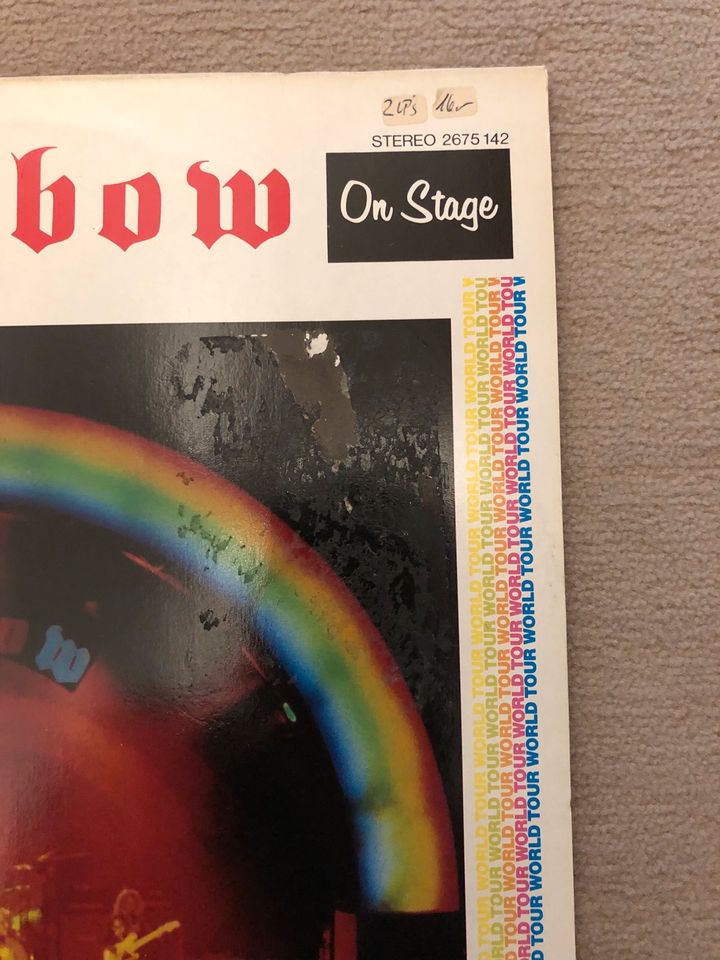 Vinyl Rainbow ‎– On Stage Deutsche Pressung aus den 80er in Trittau