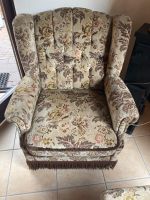braunes Sofa mit 2 Sesseln vintage Niedersachsen - Lachendorf Vorschau