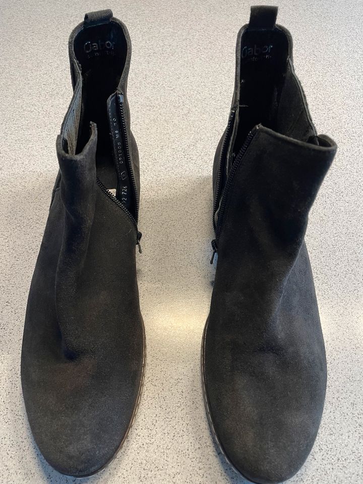 GABOR DAMEN-CHELSEA-BOOTS, GRAU, GR. 43, NEU in Barum