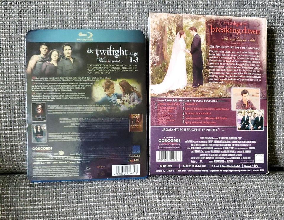 Twilight Saga komplett DVDs Blue Ray Discs in Isernhagen