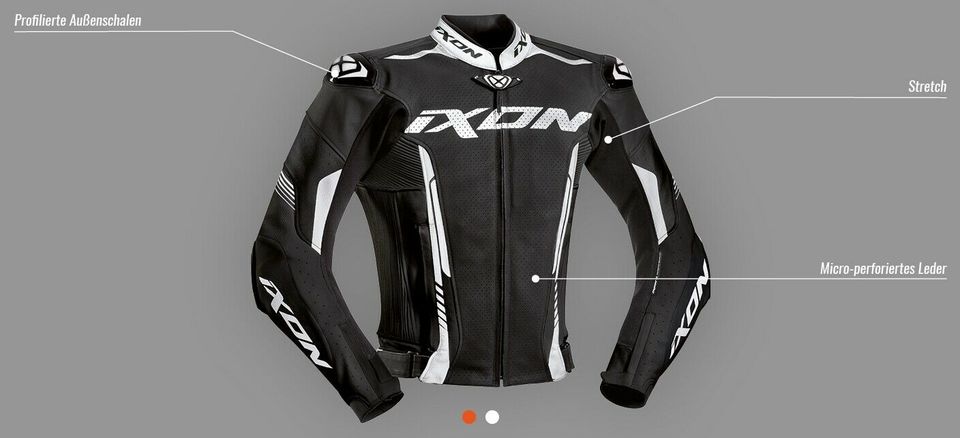 IXON Vortex-2 Motorrad Lederjacke 48 50 52 54 56 58 in Trierweiler