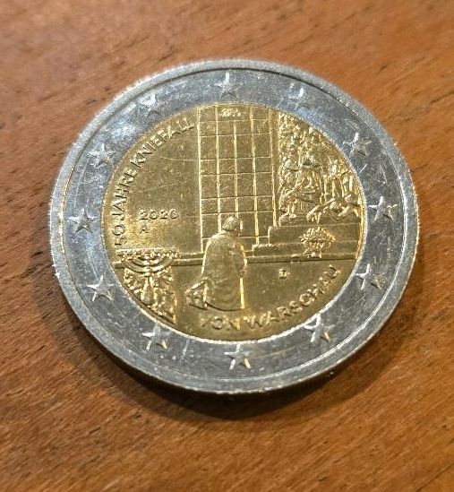2 Euro Münze 50 Jahre Kniefall von Warschau in Ebsdorfergrund