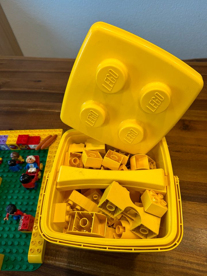 Lego Duplo Bausteine 177 Teile bau Platte und Box Post Supermarkt in Achern