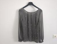 Bluse leicht Gr 36 S Shirt Langarm grau GUESS wie neu Rheinland-Pfalz - Gevenich Eifel Vorschau