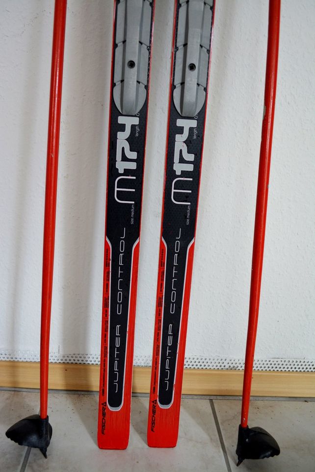 Langlaufski Set Fischer 174 cm SNS + Stöcke + Schuhe f. Anfänger in Selb