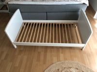 2 in 1 Kinderbett + Babybett / Gitterbett weiß Holz Bayern - Bundorf Vorschau