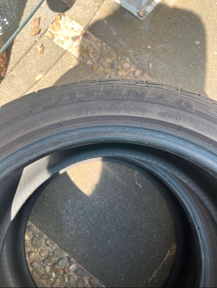 ❌2 Bridstone Potenza 215/45R14 Sommerreifen  ❌ in Gelsenkirchen