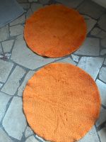 ❤️schöne Badvorleger Teppiche rund orange 50cm 2 Stück Nordrhein-Westfalen - Detmold Vorschau