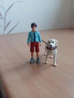 Schleich Junge Hund mit Leine Niedersachsen - Weener Vorschau