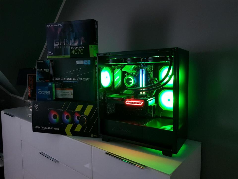 Neu High Gaming PC ✅RTX 4070 12GB✅32GB DDR5 RGB✅Intel✅Lesen✅ in Kleve