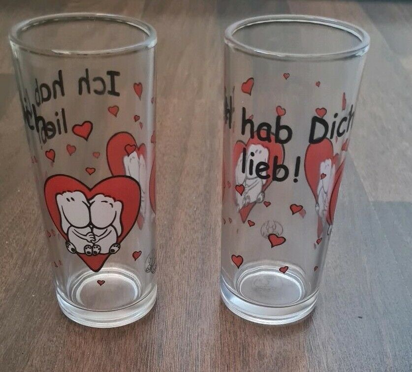 2er Set Gläser Charly Gläserset Trinkglas Valentinstag in Schönebeck (Elbe)