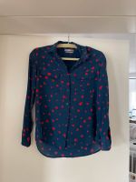 Uniqlo Bluse Seide Seidenbluse Herzen Herzchen XS Blau Berlin - Pankow Vorschau