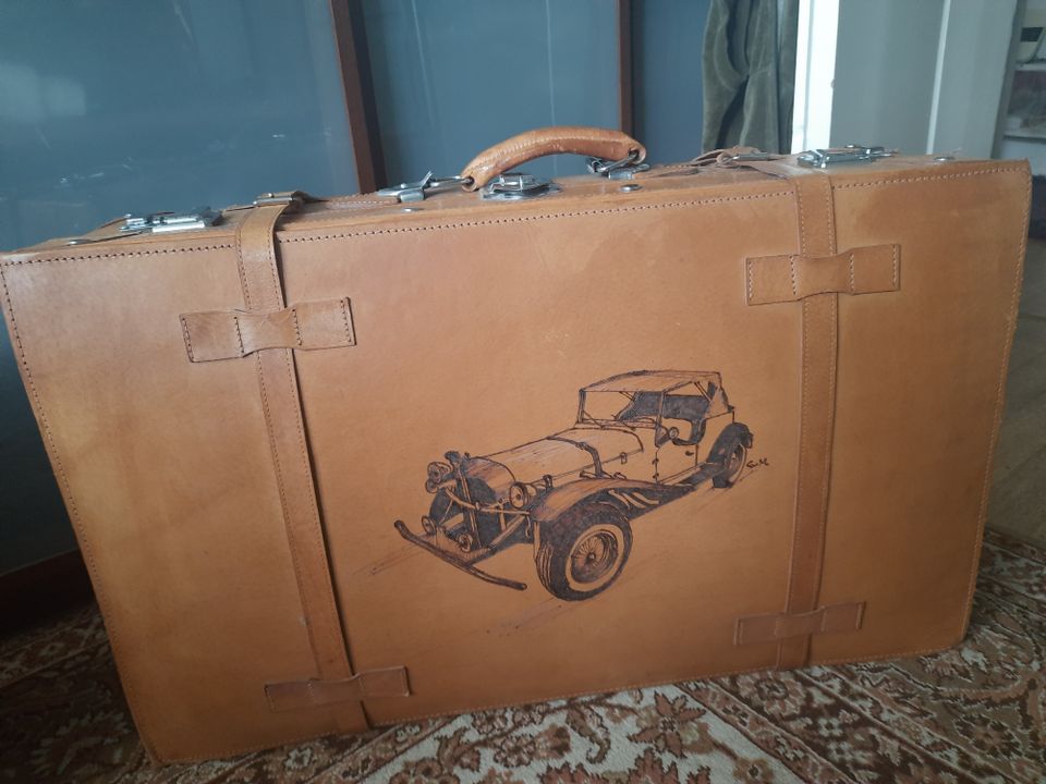 Koffer-Set, 3 Stück,echt Leder, neuwertig in Hannover